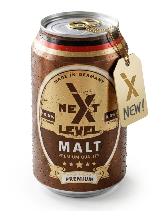 NextLevel Malt 330ml non-alcoholic premium malt drink can